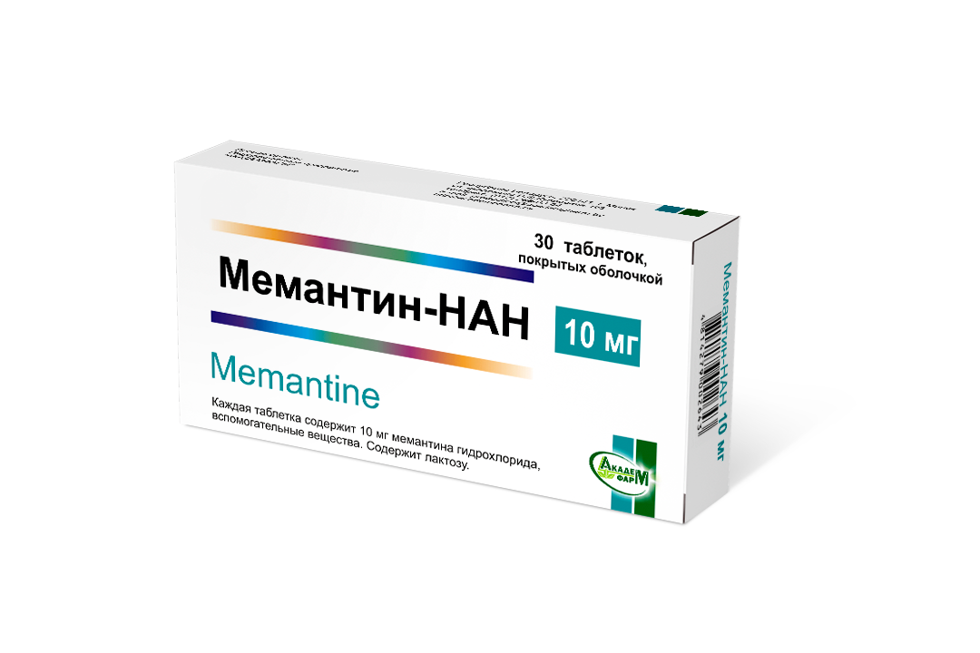 Купить таблетки Мемантин-НАН от Альцгеймера - academpharm