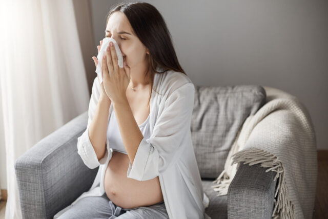 беременная женщина болеет гриппом