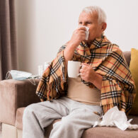 грипп у пожилого мужчины