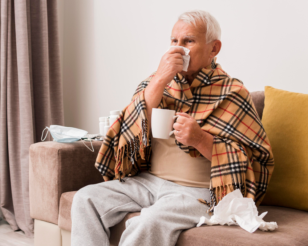 грипп у пожилого мужчины